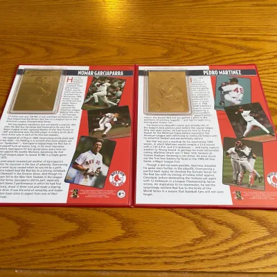 Two 22 Karat Gold Foil Commemorative Cards
