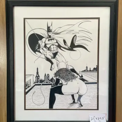 Framed Erotic Batman Print