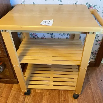 Wood Kitchen Cart