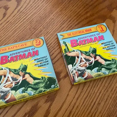 Two Vintage Batman 8mm Movie Film Reels