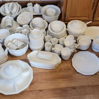 Massive Set of Pfaltzgraff - Dishes Plates Cups Etc