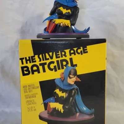 The Silver Age of BatGirl Limited Edition of 3000 Hand Painted Cold Cast Porcelain Mini Bust Statue 