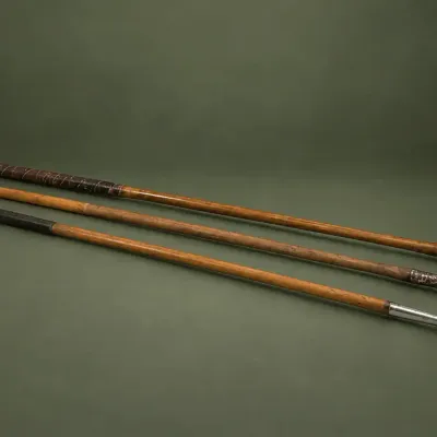 Three Vintage Wooden-Shaft Golf Irons w/ Spalding & Special 2 Irons
