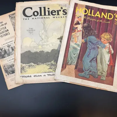 Antique Collier’s Weekly & Holland’s Magazines – 1918–1939 – Fragile Paper Ephemera