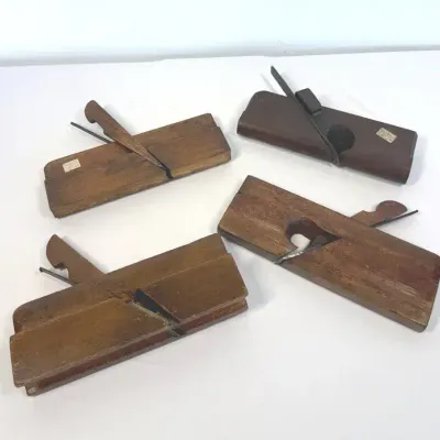 Four Wooden Molding Hand Planes w/ Metal Blades