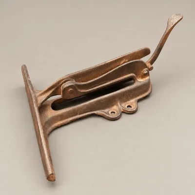 Antique Cast Iron Hand Saw Sharpening Vise – 9¾" Jaws – Vintage Woodworking Tool