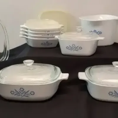 Vintage Corning Ware Blue Cornflower Casserole Dishes & Lids