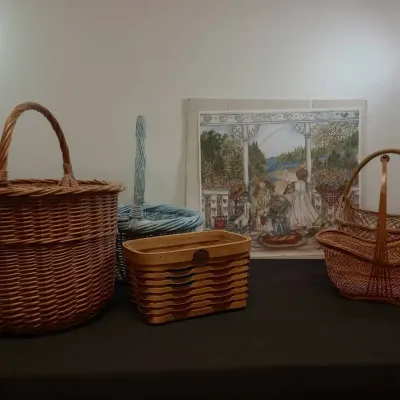 American Decor: The Three Sisters Thereasa Ramsey Signed Print, Baskets (Incl. Peterboro Basket Co.)