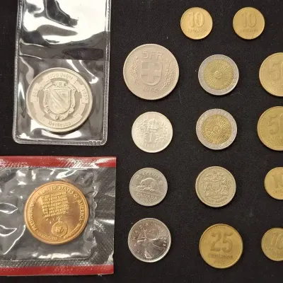 Around The World Coin Lot W/ Lyndon B. Johnson & German Gerhard von Scharnhorst Coins
