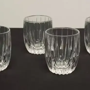 Mikasa Park Lane Crystal Double Old Fashioned Short Glasses - Set of 8