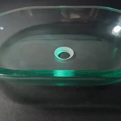 Casa Antica Glass Oval Basin Sink In Box
