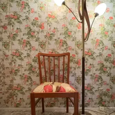 Mid-Century Modern Tulip Lamp & Chair