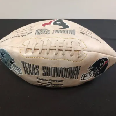 Texas Showdown Inaugural Season Dallas Cowboys V. Houston Texans Commemorative Football 