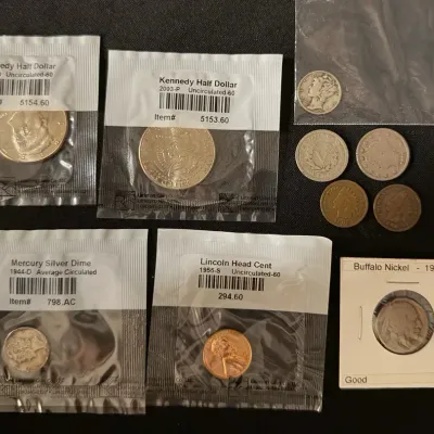 American Coins, Various Year & Denominations (10 Items)
