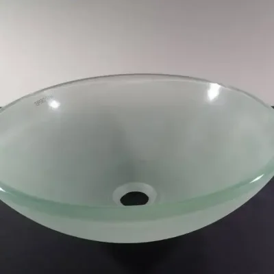 Casa Antica Tempered Glass Sink Forested Clear 16" In Box