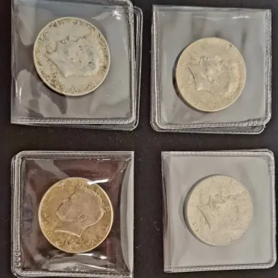 Kennedy 1964, 1965 & 1969 Half Dollar Coin Lot 48g