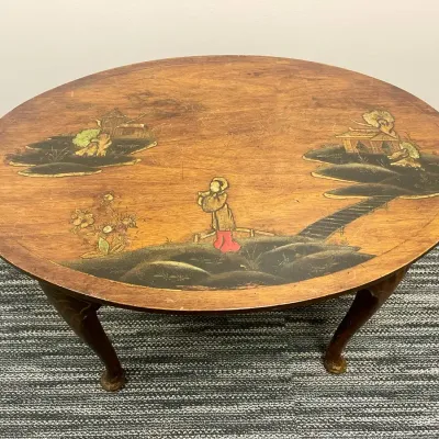 Vintage Chinoiserie Decorated Occasional Table