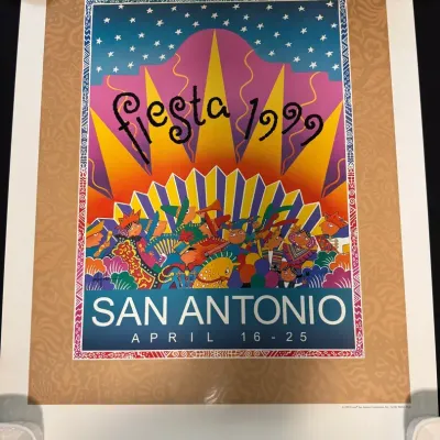 1999 Fiesta San Antonio Poster In Excellent Condition 