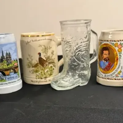 6 Piece Beer Stein With Lockheed Martin Boot Stein