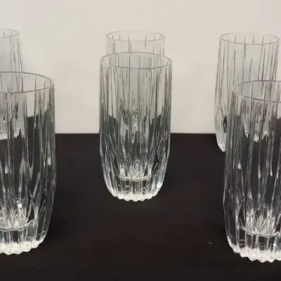 Mikasa Park Lane Crystal Highball Tumblers - Set of 8