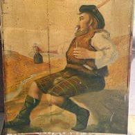 Scottish Handpainted Tavern Sign On Tin
