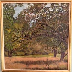 Original Exhibition-Scale Laurence Philip Sisson (1928–2015) Oil On Canvas Landscape
