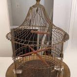 Antique Victorian Brass Birdcage, Osborn Mfg Co 79 Bleecker St NY, C. 1880