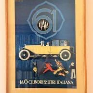 Carlo Biscaretti Di Ruffia 1926 Itala Tipo 61 Advertising Poster