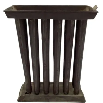 Antique Primitive Metal Candle Mold 