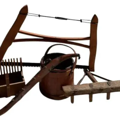 5 Primitive Wood Pieces