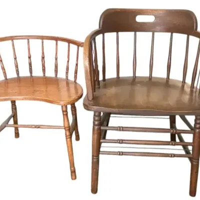 2 Vintage Wooden Chairs