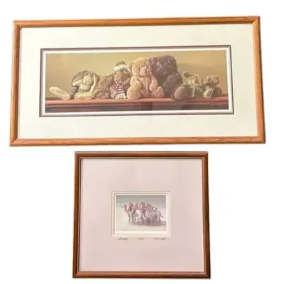 2 Framed Lithographs Numbered & Signed By Artists