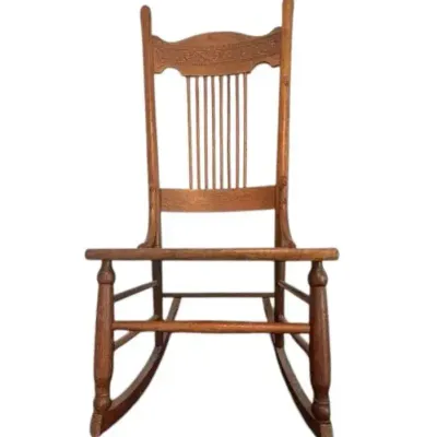 Antique Caned Seat Rocking Chair 