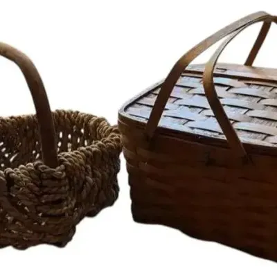 2 Vintage Baskets 