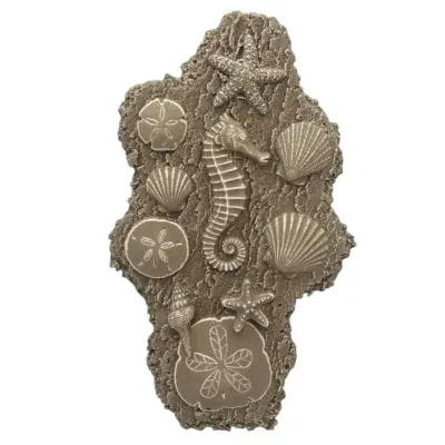 Island Sand Sculpture Seahorse and Starfish