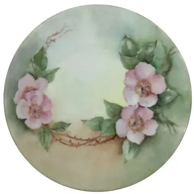 Gwendolyn M. Stout Silesia Flower Plate - 7.5” 