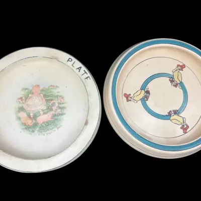 Roseville Plate And Baby Plate