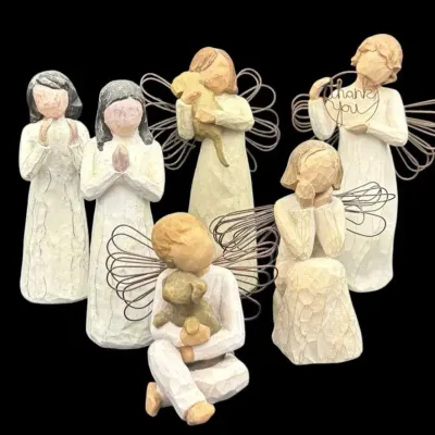 6 Willow Tree Figurines 