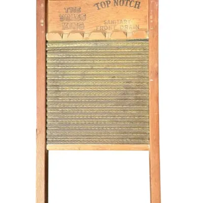 National Washboard Co. No. 801 "The Brass King" Wooden Washboard