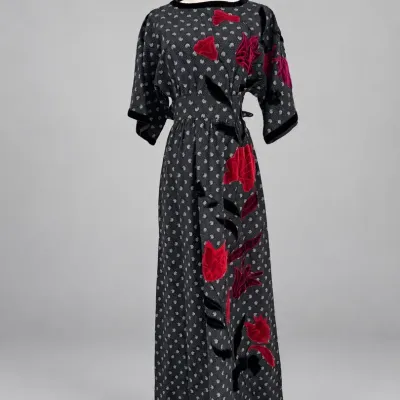Sale Photo Thumbnail #97: Vintage black  Noemi Boutique dress.