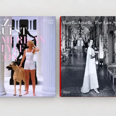 Sale Photo Thumbnail #19: Two Rizzoli hardcover coffee table books, including C.Z. Guest: American Style Icon by Susanna Salk and Marella Agnelli: The Last Swan, both in good condition.
