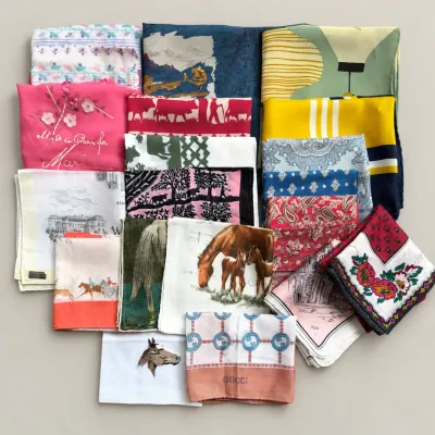 Sale Photo Thumbnail #50: Vintage Scarves Ft Gucci, Souleiado, Equestrian & More
