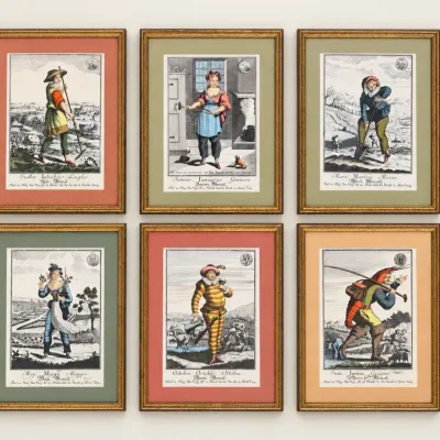 Sale Photo Thumbnail #76: Johann Seutter The Twelve Months German Allegorical Prints