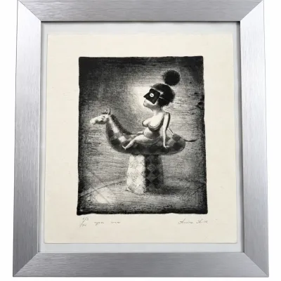 Sale Photo Thumbnail #46: Taras Plishch Signed & Numbered Surrealist Etching 5/20 Framed