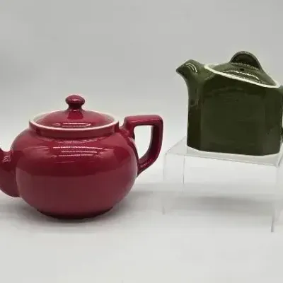 (2) Hall China Teapots
