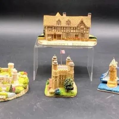 (4) Small Sculptures  of English Historic Sites