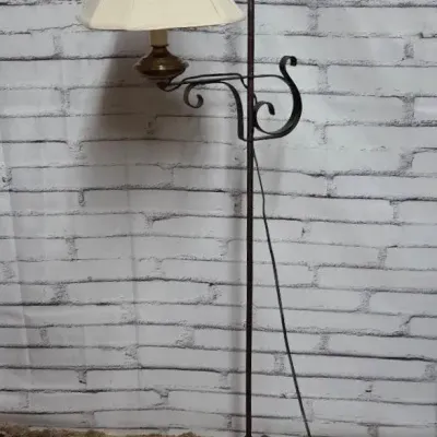 Primative Wrought Iron Floor Lamp