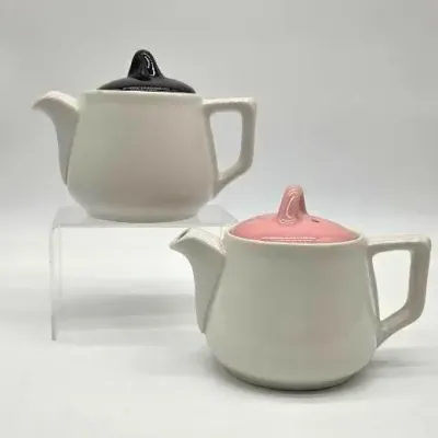 (2) Hall China Teapots