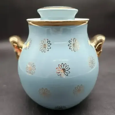 Hall China Gold Daisy Cookie Jar