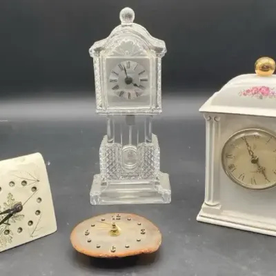 (4) Unique Decorative Clocks